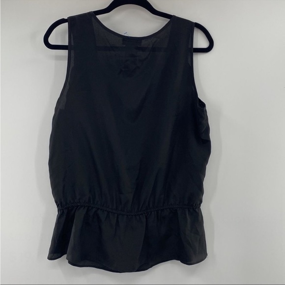 METAPHOR black ruffle top! Gorgoeus. Fun. Classy! SZ L - Picture 3 of 6